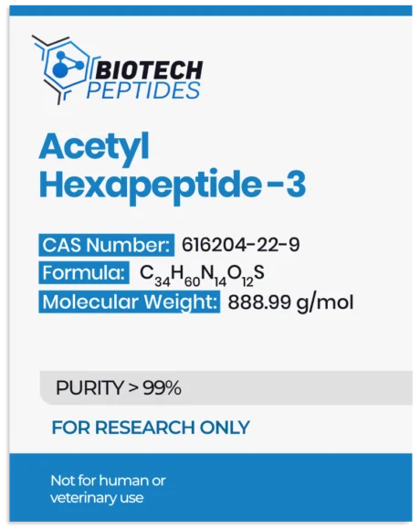 Biotech Peptides Acetyl Hexapeptide - 3 (Argireline) (200mg)