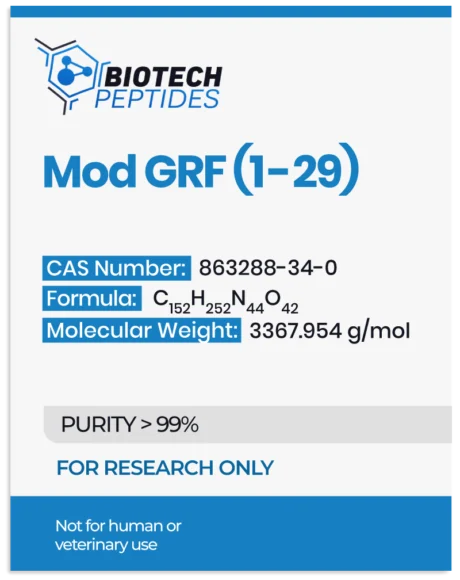 Biotech Peptides Mod GRF 1 - 29 (CJC - 1295 NO DAC) (5mg)
